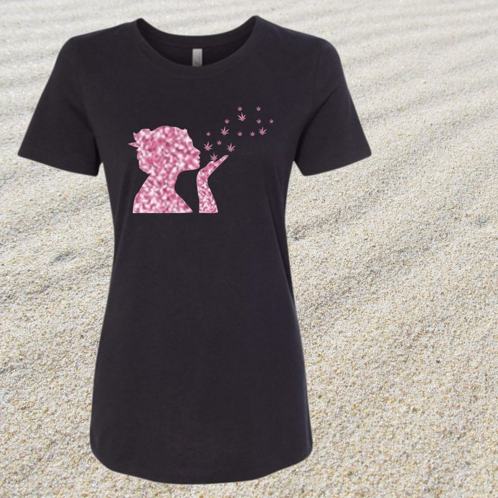 Blow -Black, Cannabis, Trendy T-shirt